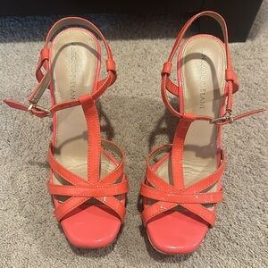 Antonio Melani Orange Wedge Heels